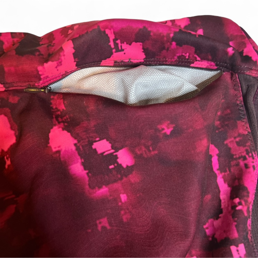 Adidas ClimaCool Women's Pink Abstract Energy Running Leggings - Picture 6 of 6